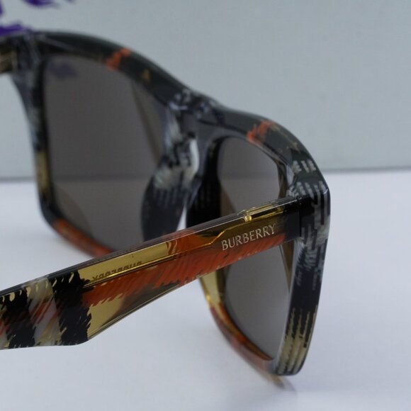 Burberry BE4434 414673 Square Sunglasses - Check Sand/Brown - Picture 8 of 9